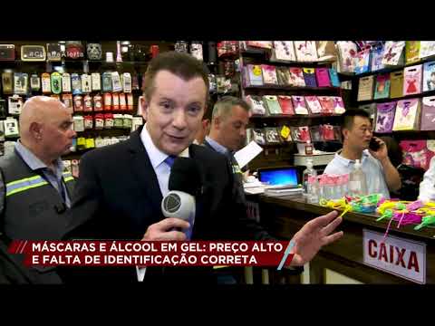 Blitz da Patrulha do Consumidor encontra álcool em gel e máscaras vendidos a preços abusivos