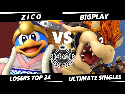 4o4 Smash Night 36 - DBH| Z I C O (King Dedede) vs BigPlay (Bowser) - Losers Round 4
