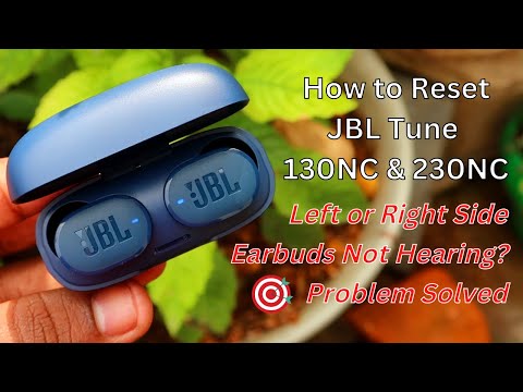 How to reset JBL Tune 130NC & 230NC TWS | One Side earbuds ❌ NOT Pairing/Working problem solved ✅
