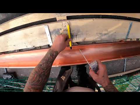 Kupfer Dachrinne hart löten Teil 3 - Live vom Biberschwanzdach in Leisnig - Spengler Schieferdecker