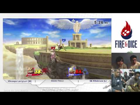 Fire&Dice Monthly #1 - 2Scoops LarryLurr vs SE K9sbruce - Smash Wii U GF