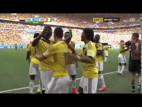 Colombia vs Ivory Coast  2-1 19 june 2014