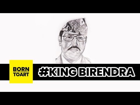 Late king Birendra Bir Bikrem Shah Dev - Pencil Sketch #kingbirendra