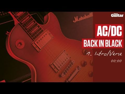 Guitar Lesson: AC/DC 'Back In Black' -- Part One -- Intro/Verse (TG214)