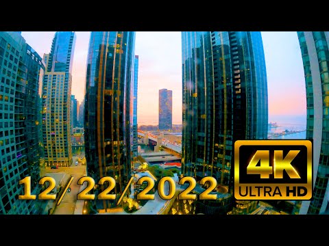 4K Chicago 12/22/2022 Full Day Time Lapse 24h