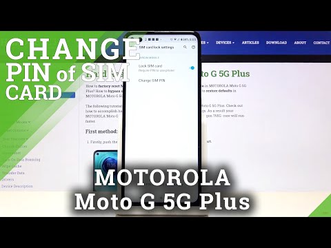 How to Change PIN of SIM Card in Motorola Moto G 5G Plus – Mange SIM Card Password