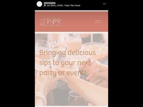 Promotional video thumbnail 1 for Sips Mobile Bartending