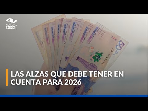Salario mínimo, combustibles, SOAT e impuestos suben desde enero y marcan los ajustes de 2026