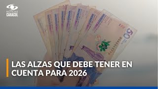 Salario mínimo, combustibles, SOAT e impuestos suben desde enero y marcan los ajustes de 2026