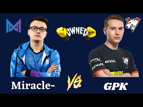 Miracle vs GPK -- Tiny vs TA -- Mid -- Solo killed