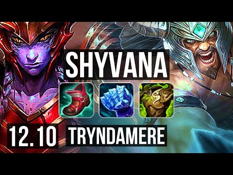 SHYVANA vs TRYNDAMERE (TOP) | Rank 2 Shyvana, 11/2/15, Godlike | KR Challenger | 12.10