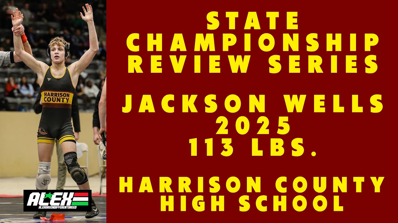 State Wrestling Championship match review w/ Jackson Wells (Harrison County; 2025 113 lbs.)