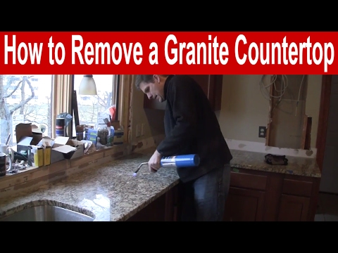 How to remove granite countertops without breaking them