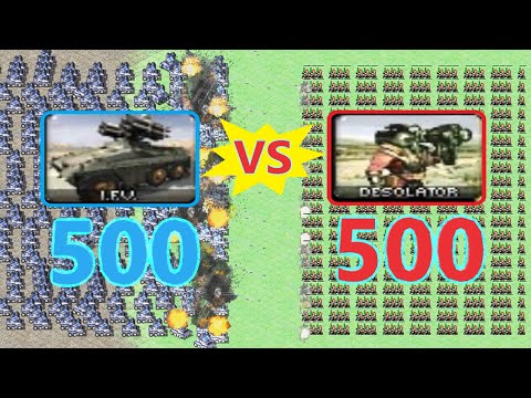 IFV vs Deployed Desolators - Same Cost - Red Alert 2