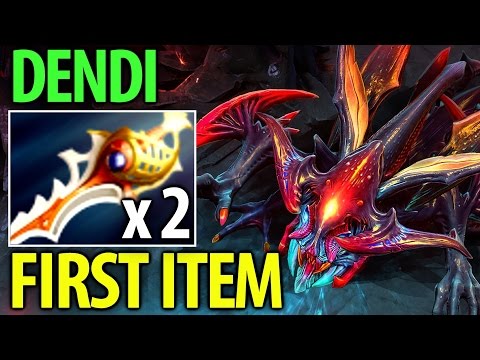 Dendi [Weaver] Divine Rapier as First Item- Dota2 Cancer Game