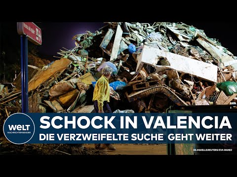 SPANIEN: Rettungskräfte am Limit - Tausende Helfer suchen weiterhin nach Opfern in Valencia