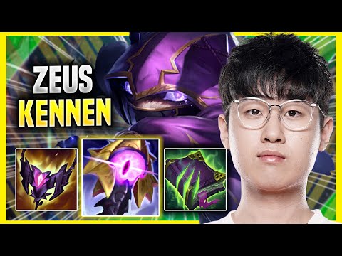 ZEUS IS READY FOR KENNEN! - T1 Zeus Plays Kennen TOP vs Irelia! | Season 2022