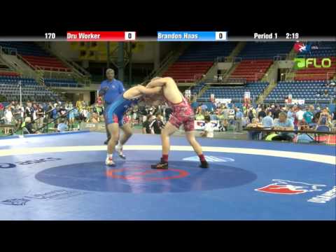 Cadet 170 - Dru Worker (Illinois) vs. Brandon Haas (Iowa)