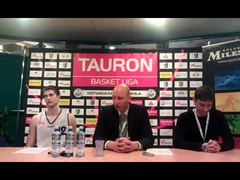 Konferencja po meczu Kotwica - PBG Basket Poznań - Tomasz Mrożek (trener Kotwicy)