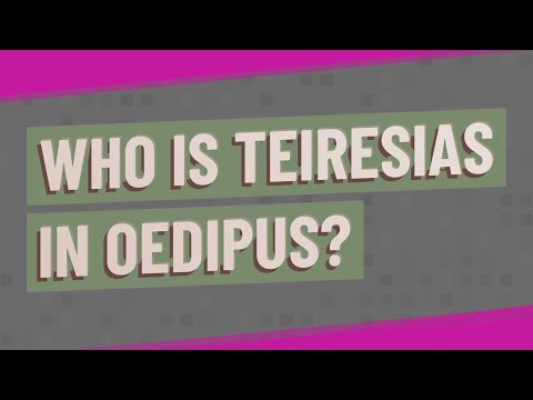 Who is Teiresias in Oedipus? Video