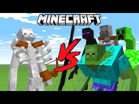 MUTANT SKELETON vs EVERY MUTANT CREATURE in Minecraft Mob Battle