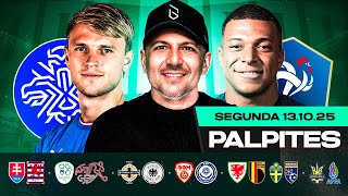 PALPITES DE FUTEBOL PARA 13 10 2025 (SEGUNDA-FEIRA) | Boleiros Tips