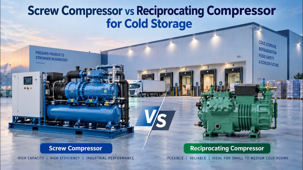 Screw vs Reciprocating Compressor for Cold Storage