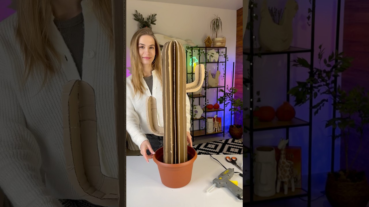 Making Cactus 🌵 Decoration | Part 1️⃣ #diycrafts #diy #tutorial #handmade #craft