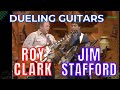Roy Clark And Jim Stafford  - Dueling Guitars - AMAZING GUITAR LICKS!