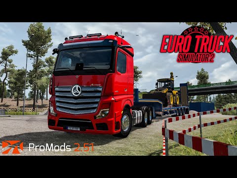 ETS2 1.39 | ProMods 2.51 | Mercedes Actros MP5 3358 | Kaliningrad - Mrągowo