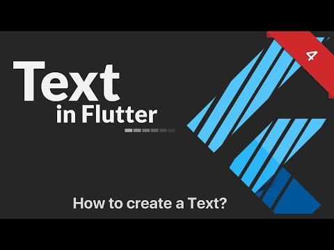 How to create text in Flutter Flutter Tutorial 4