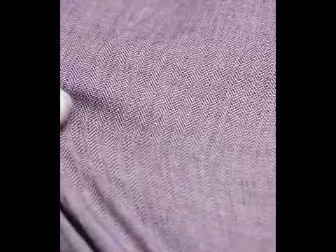 Herringbone Twill Magenta Pure Cotton 97 GSM Handwoven Fabric — video