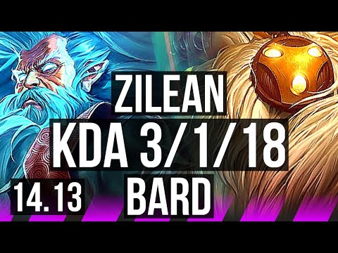 ZILEAN & Lucian vs BARD & Ezreal (SUP) | 3/1/18, 1600+ games, Rank 8 Zilean | NA Challenger | 14.13