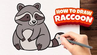 How to draw Raccoon Drawing Tutorial | Easy Step-by-Step Guide