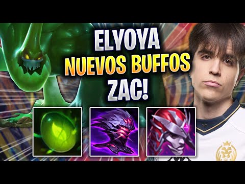 ELYOYA PRUEBA LOS NUEVOS BUFFOS DE ZAC! - Elyoya Juega Zac Jungla vs Zed! | Preseason 2023