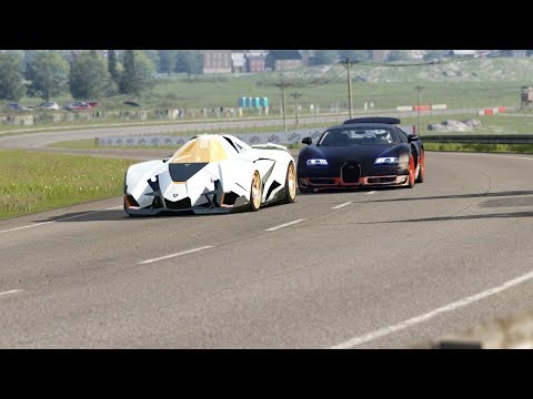 Lamborghini Egoista vs Bugatti Veyron 16.4 Super Sport at Highlands