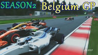 PS4 F1 2017実況 シーズン2 第12戦 ベルギーGP決勝！