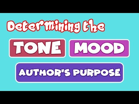 Determining the Tone, Mood and Purpose of the Author with Teacher Calai
