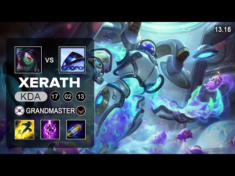Xerath vs Talon Mid - KR Grandmaster - Patch 13.16 Season 13