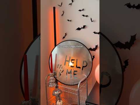 DIY spooky FOGGY MIRROR🪞Creepy HALLOWEEN Room DECOR