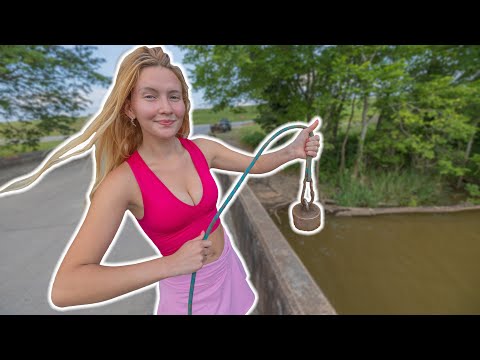 I Had A Crazy Day Of Magnet Fishing In Search For Lost Treasure - Giant Magnet VS Loaded Canal