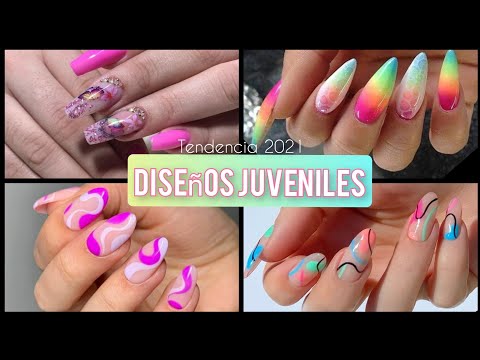 TENDENCIA UÑAS 2021 DISEÑOS JUVENILES #NAILS #TRENDYNAILS2021 #DESINGNAIL  #UÑASACRILICO #ACRILYC