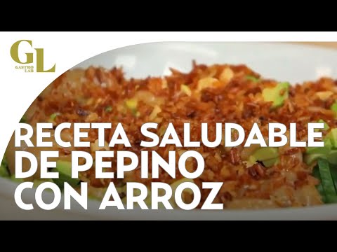 ¡Lo saludable también puede ser delicioso! Receta para hacer ensalada de pepino con arroz crujiente