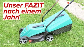 Bosch Elektromäher Rotak 32 - FAZIT nach einem Jahr!