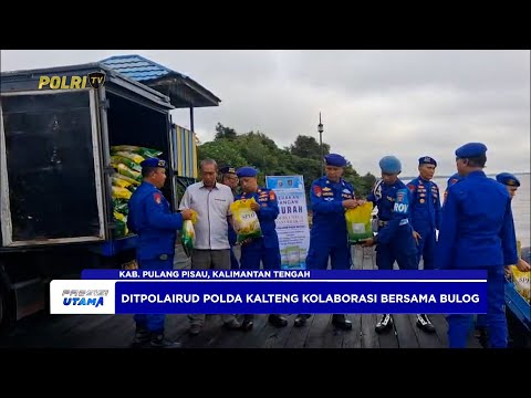 DITPOLAIRUD POLDA KALTENG DAN BULOG LAKSANAKAN GERAKAN PANGAN MURAH