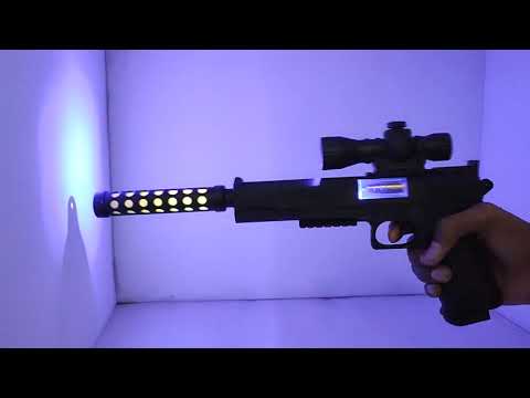 Humaira Pistol Hand Gun Toy Electric Vibration Musical PUBG Gun with Sound and Light Toy