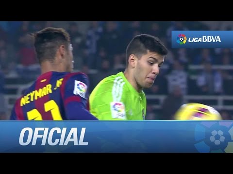 Tarjeta amarilla a Neymar por quitarle el balón a Rulli