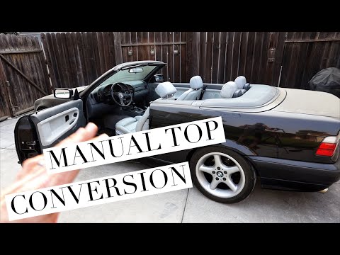 E36 Convertible Electric top to Manual Top Conversion DIY