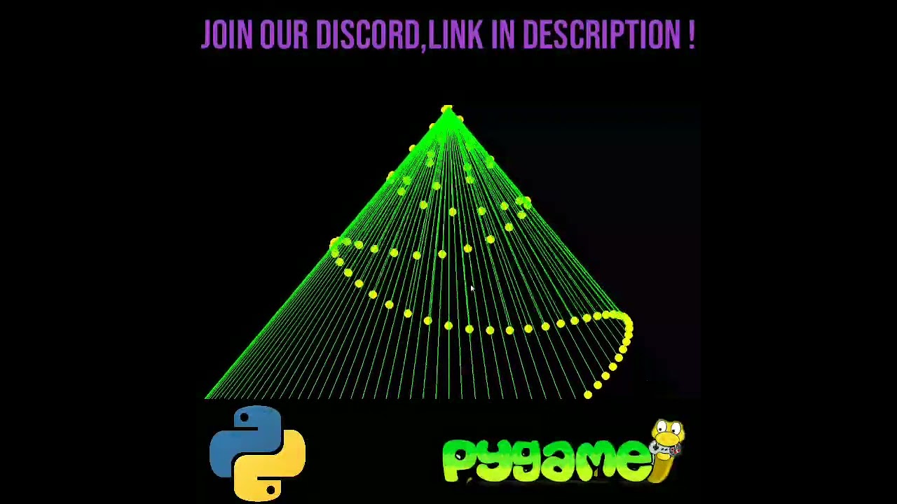 Hmm... Simple Pendulums ! many pendulums in Pygame/Python😵😵 !!! #shorts #pygame #python #physics