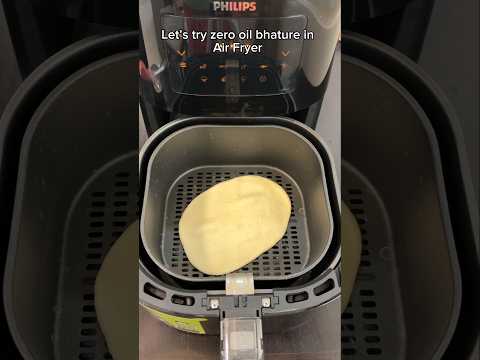 *Viral* Zero Oil Bhature in Air Fryer🫣 #shorts #viral #trending #youtubeshorts #ytshorts #yt